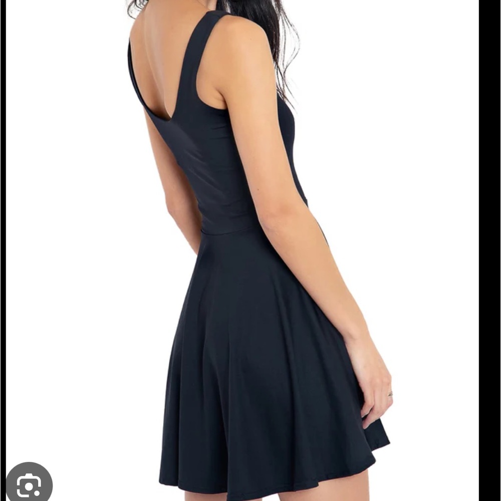 Black Milk Matte Black Evil Skater Dress size S MIA